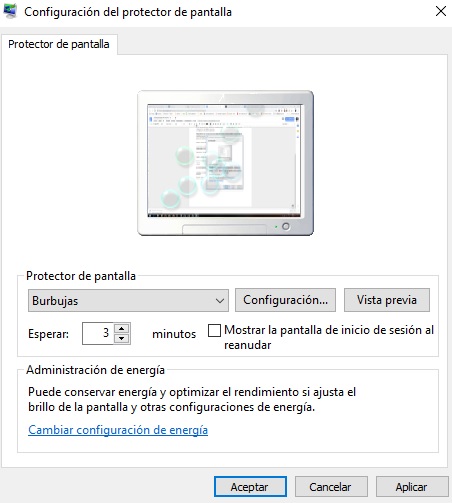 Cómo activar el salvapantallas: Windows 10