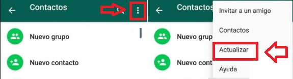 WhatsApp: Cómo actualizar tu lista de contactos