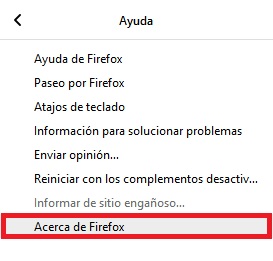 Firefox: Cómo actualizar manualmente tu navegador