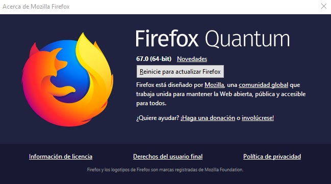 Firefox: Cómo actualizar manualmente tu navegador