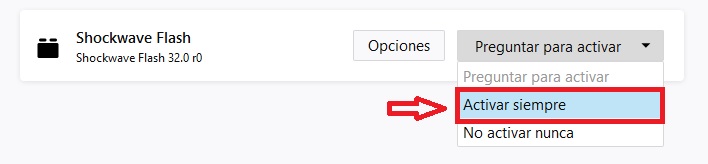 Cómo activar Adobe Flash