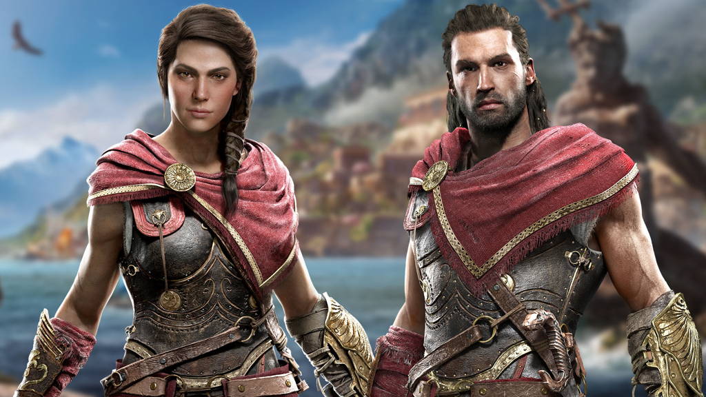 Kassandra y Alexios en AC Odyssey