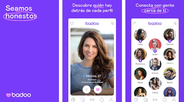 Interfaz de Badoo