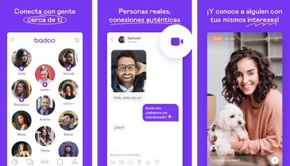 Interfaz de Badoo