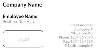 Plantilla Basic Business Card