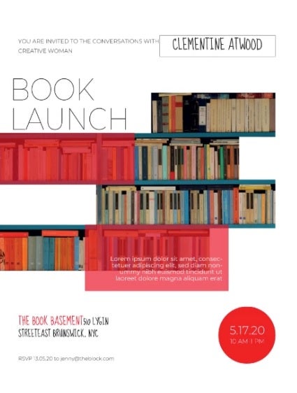 Plantilla Book Launch