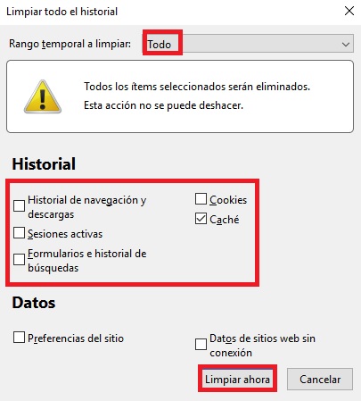 Cómo borrar la caché de Firefox y acelerar su rendimiento