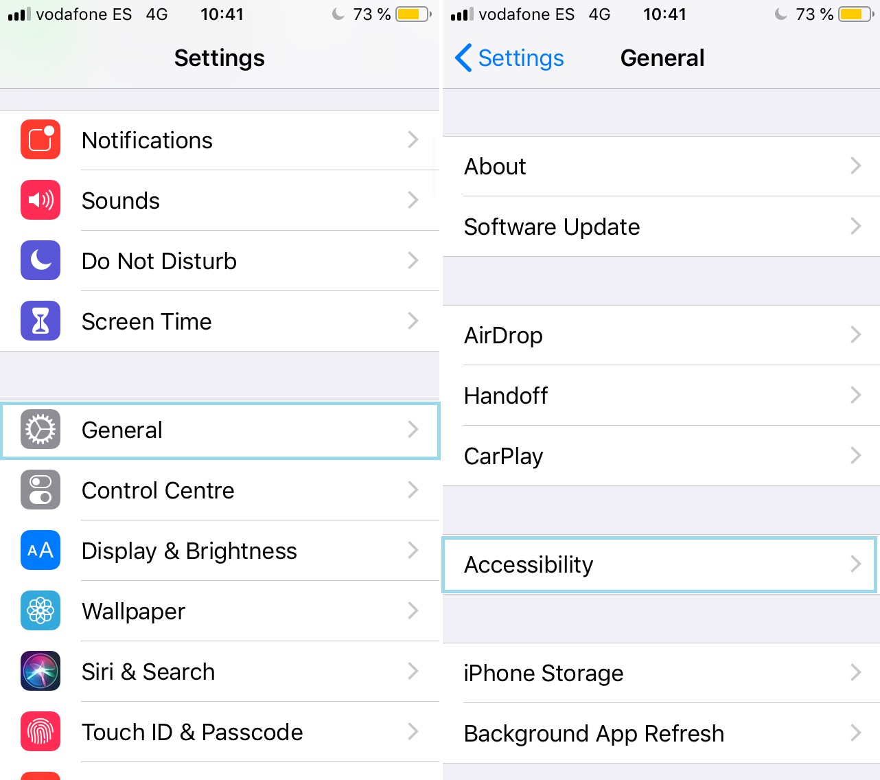 Cómo apagar el brillo automático en iOS (iPhone)
