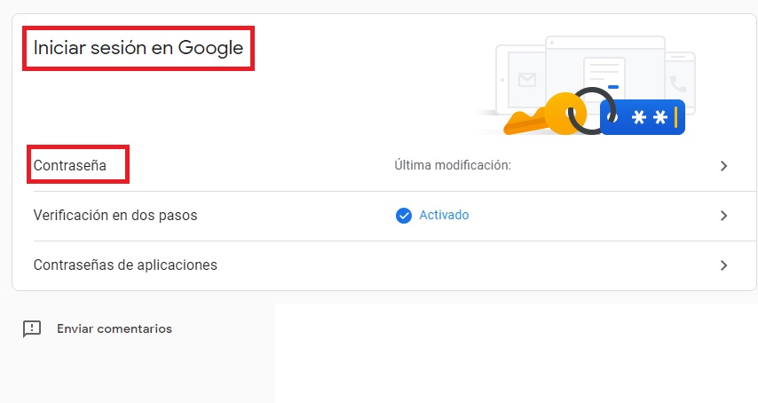 Cómo cambiar la contraseña de Gmail