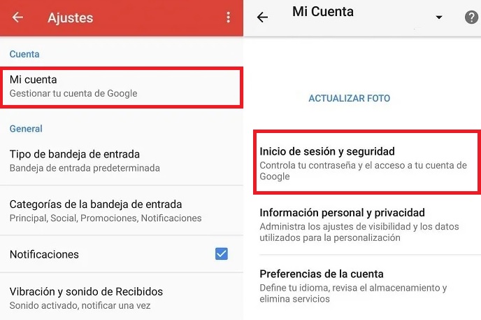 Cómo cambiar la contraseña de Gmail