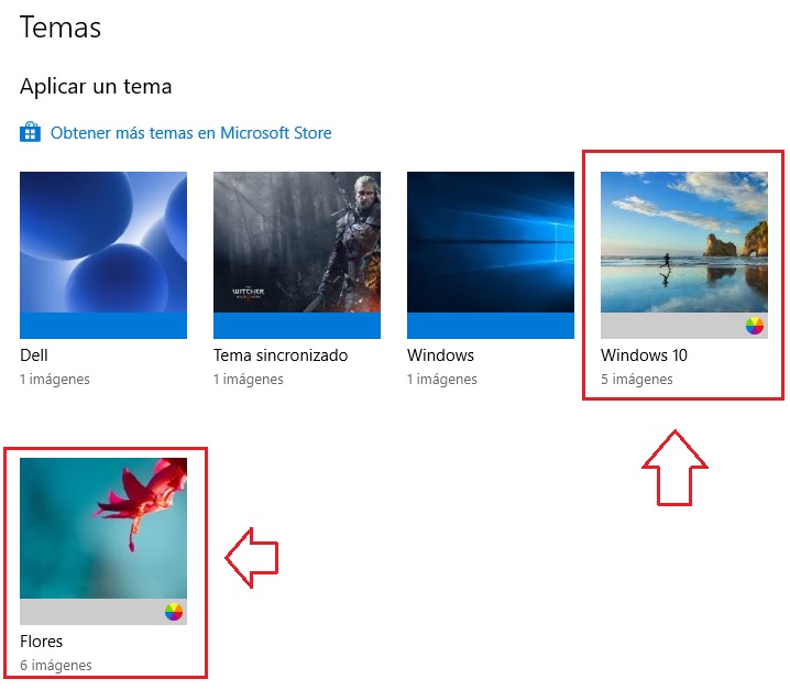 Cómo cambiar y descargar temas para Windows 10