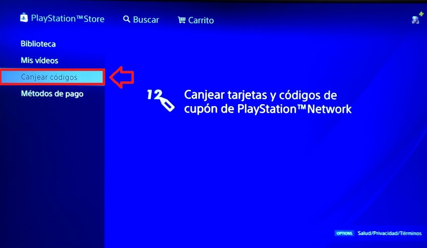 Cómo canjear un código de PS4
