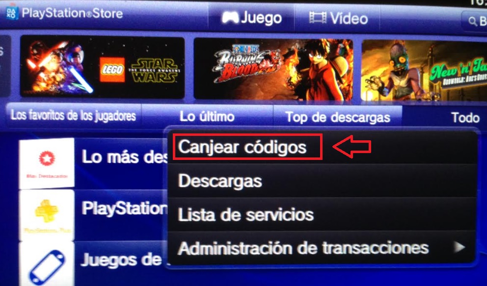 Cómo canjear un código de PS4