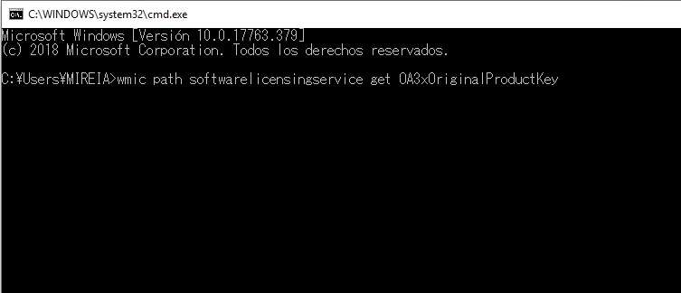 Cómo encontrar la clave para activar Windows 10