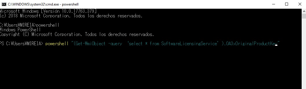 Cómo encontrar la clave para activar Windows 10