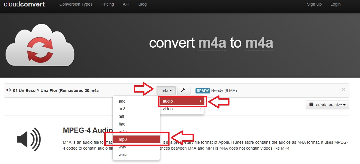 Cómo convertir un archivo M4A a MP3