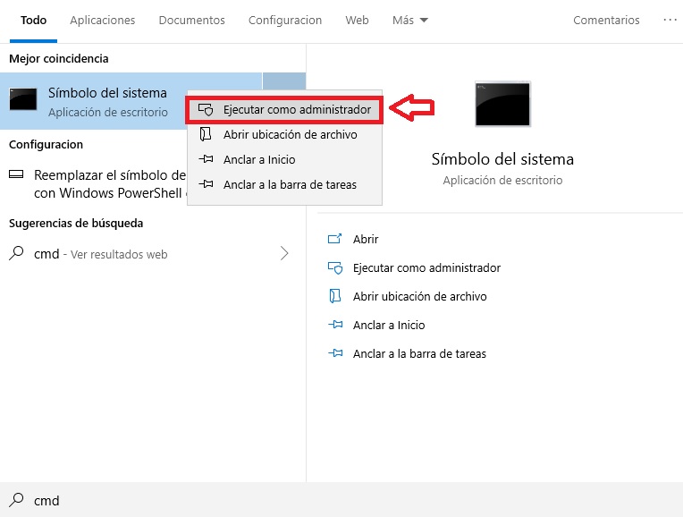 Solución al error "Ethernet no tiene una configuración IP válida"
