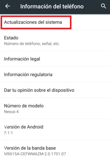 Cómo actualizar un móvil o tableta Android