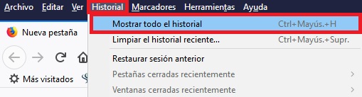 Cómo borrar tu historial de navegación