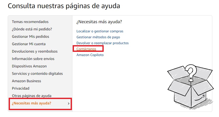 Cómo contactar con Amazon fácilmente