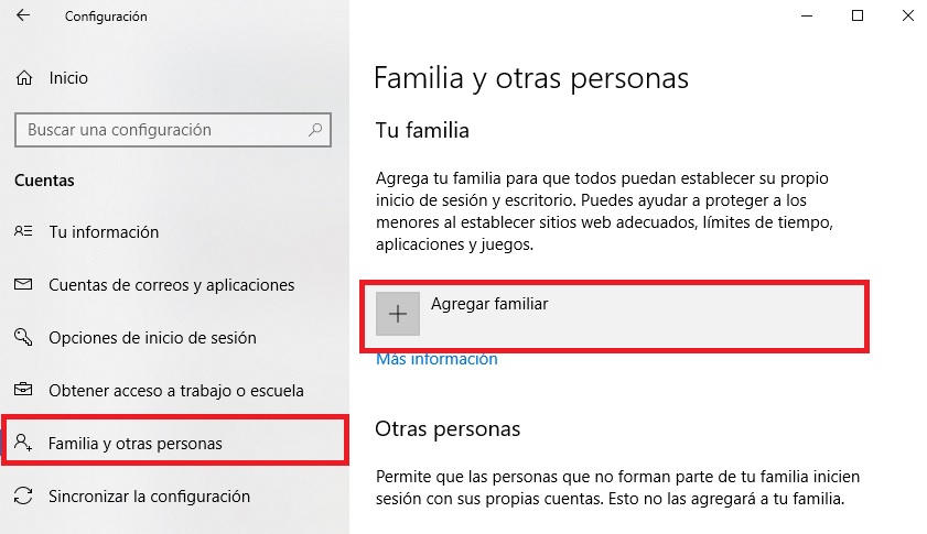Cómo configurar el Control Parental: Windows 10