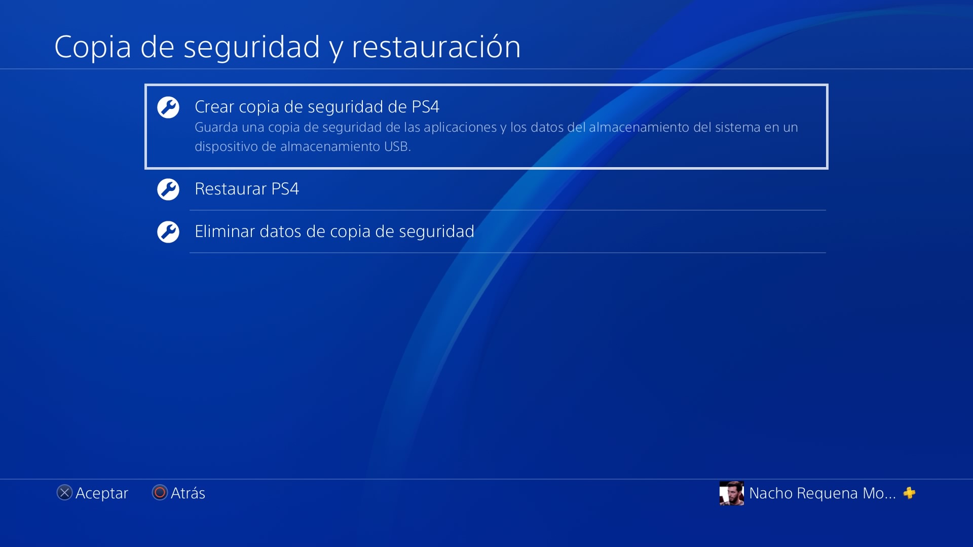 Cómo crear una copia de seguridad de tu PS4