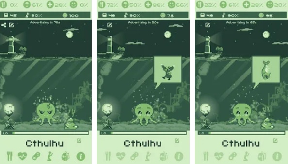 Pantalla de Cthulhu Virtual Pet