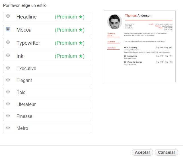 Las mejores aplicaciones gratis para crear tu Currículum Vitae