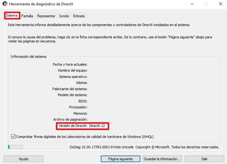 Windows 10: Qué versión de DirectX tengo y cómo actualizarla