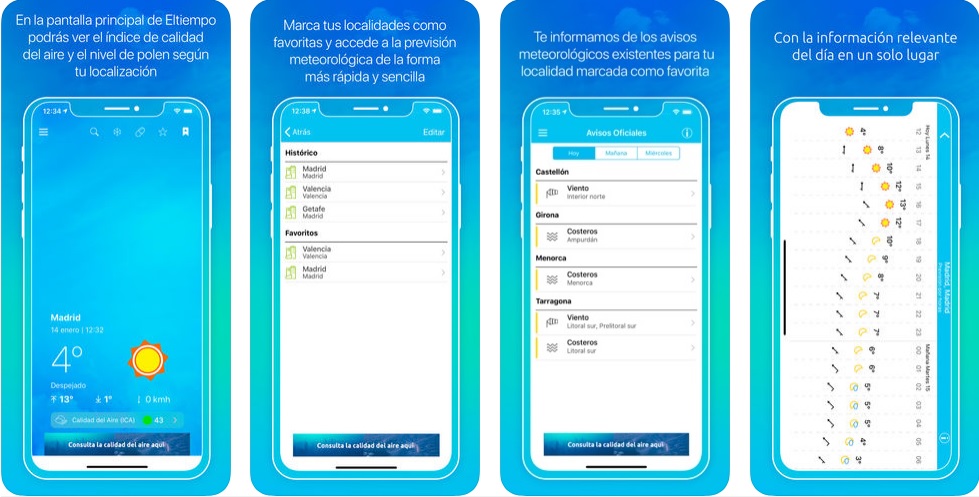Las 5 mejores apps gratis para consultar el tiempo