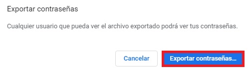 Chrome: Cómo exportar tus contraseñas guardadas