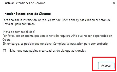 Opera: Cómo añadir extensiones de Chrome
