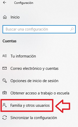 Cuentas de familia y otros usuarios