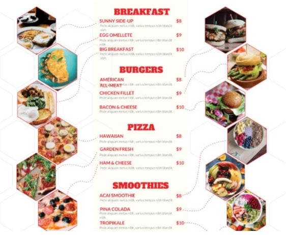 Plantilla Food Menu Brochure