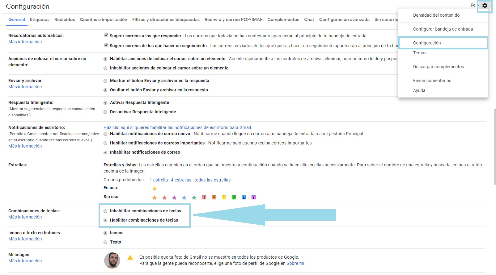 15 atajos de teclado de Gmail