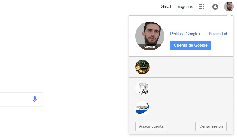 Trucos para gestionar múltiples cuentas en Google