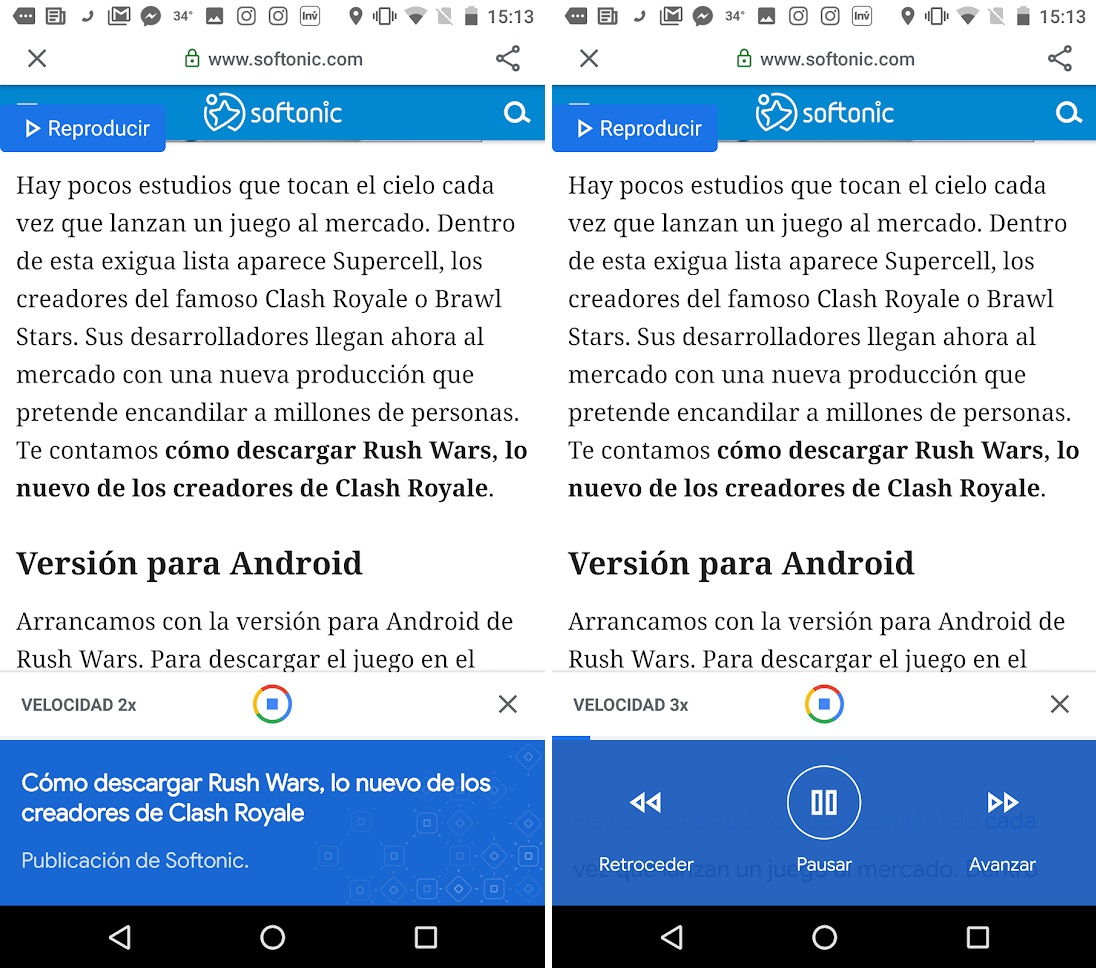 Cómo hacer que Android te lea las webs que visitas