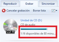 Cómo grabar un CD de música en Windows 10