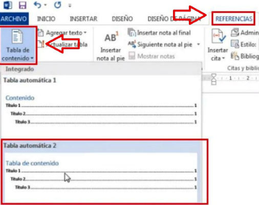 Cómo hacer un índice en Word