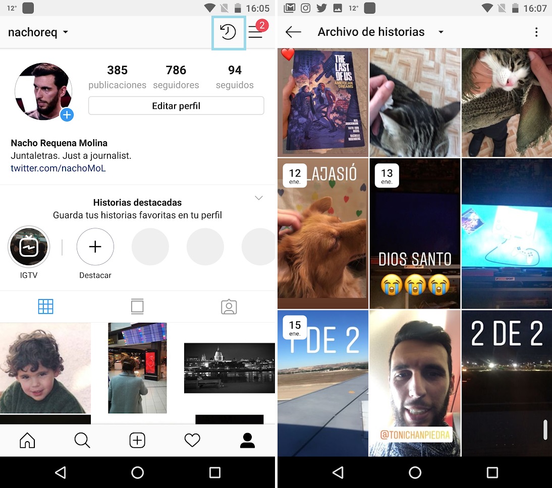 Instagram: cómo compartir historias antiguas como si fuesen nuevas