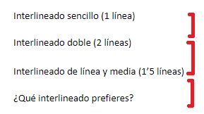 Cómo cambiar el interlineado en Word