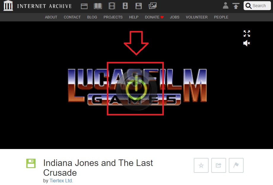 Cómo jugar a un videojuego de Archive.org