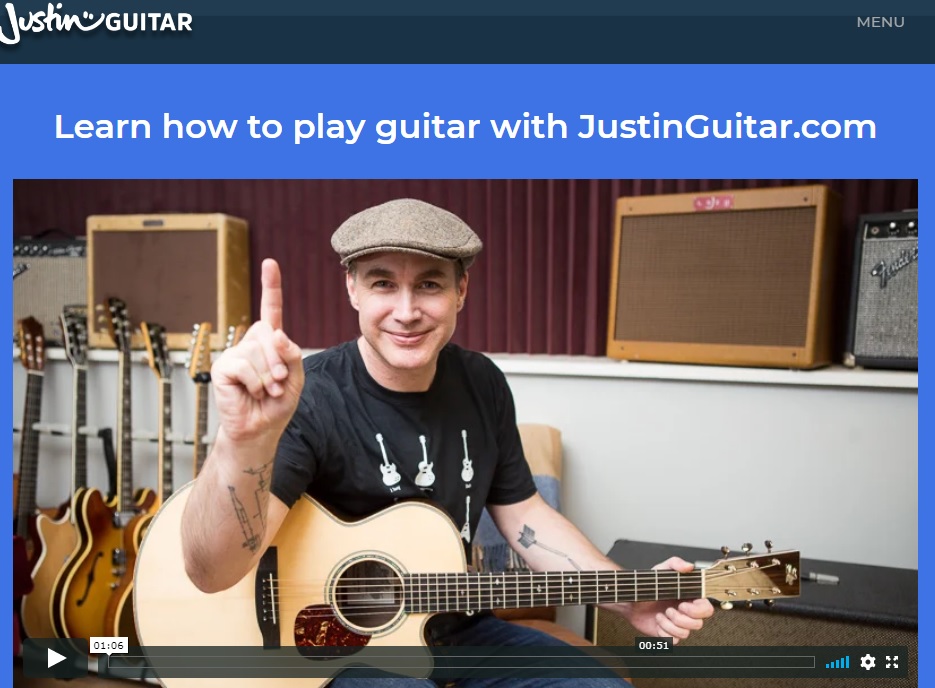 Página de JustinGuitar