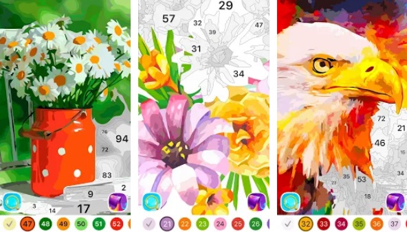 Libro de colorear para adultos: por números