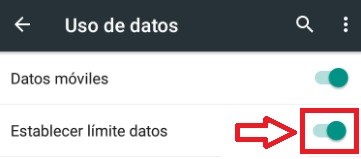 Limitar los datos en Android