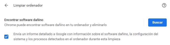 Limpiador de Chrome