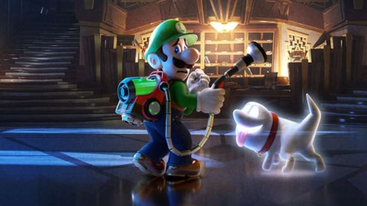 Luigi explora en Hotel Gritz en Luigi's Mansion 3