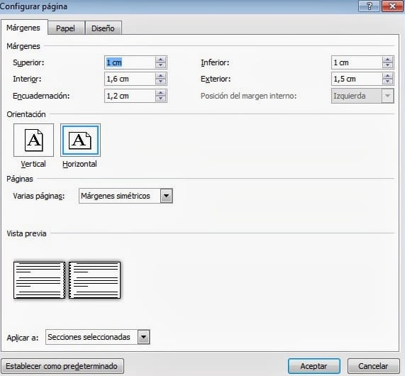 Cómo crear márgenes para un documento en Word
