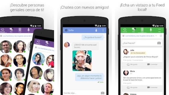 Interfaz de MeetMe