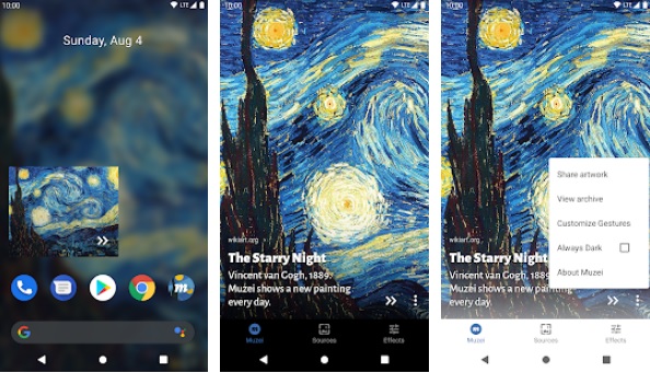 Muzei Live Wallpaper app